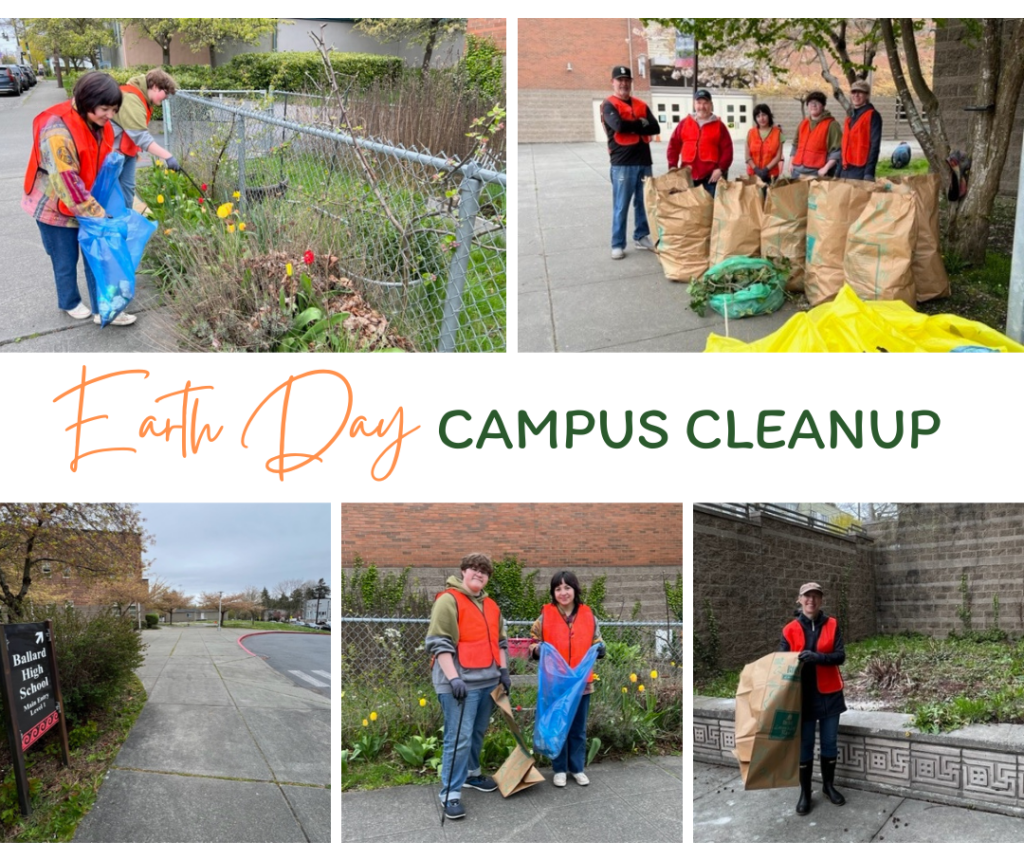 PTSA Families Cleaning Up! Earth Day!