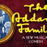 Text: The Addams Family. Frame with Addams Family.