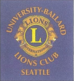 University-Ballard Lions Club Settle Logo with lion heads