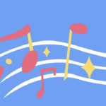 Musical Notes and Flowers