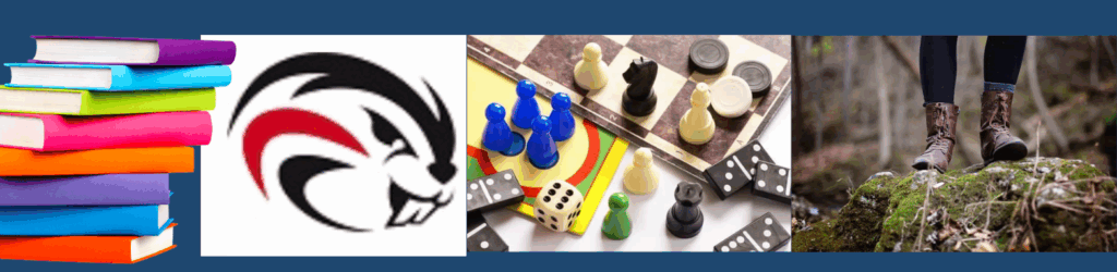 Collage, Books, Beaverhead, Chess, Boots in nature