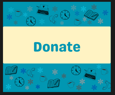 Computer items in background. Text: Donate