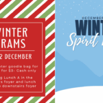 ASB Instagram. Text: Winter Grams & Winter Spirit Week