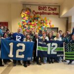 Ballard Staff celebrating Seahawks.