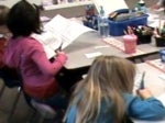 students working at their desk