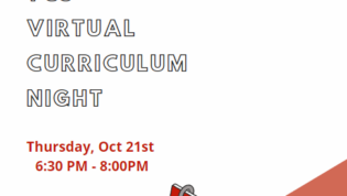 TCS Virtual Curruculum night thursday, october 21st 6:30-8