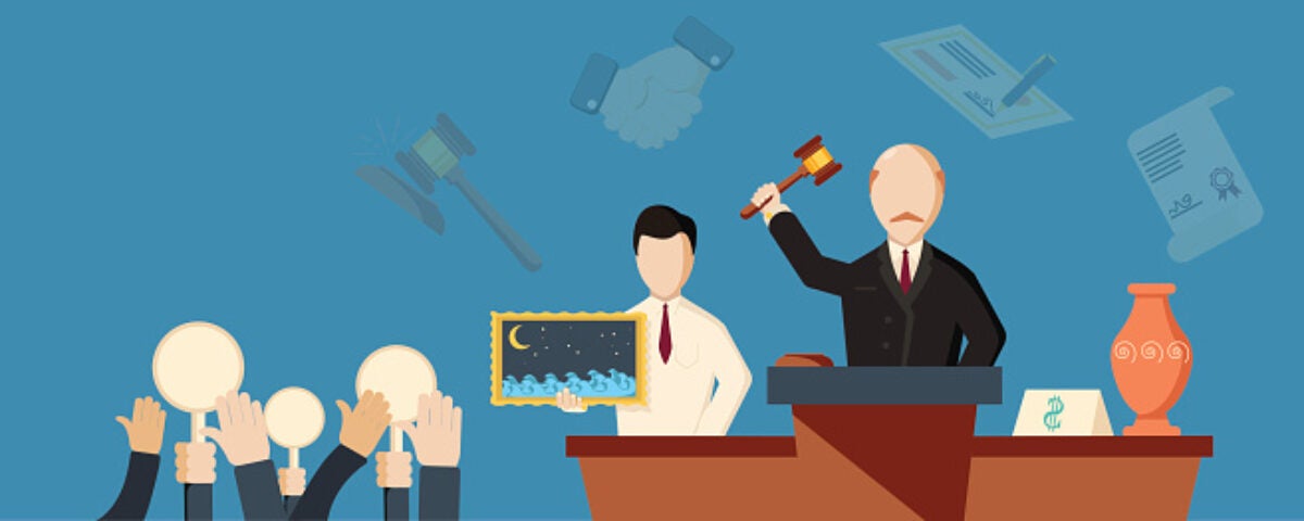 Auction Vector image